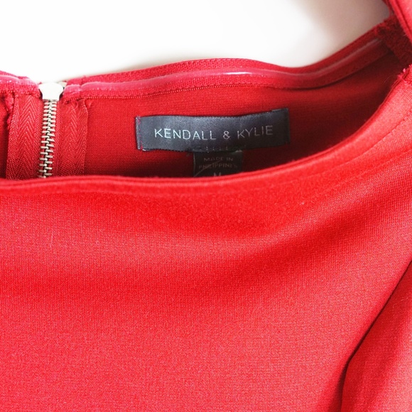 Kendall & Kylie  Skater Dress In Red M - Picture 4 of 6